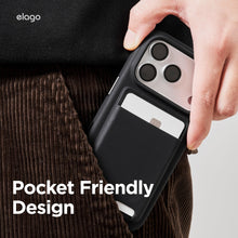 Carica l'immagine nel visualizzatore di Gallery, elago Portafoglio Magnetico Portacarte per iPhone (Nero)