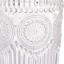 Carica l'immagine nel visualizzatore di Gallery, Relaxdays Set da 4 Bicchieri in Vetro da 300 ml, Lavabili in Lavastoviglie, Design Vintage, Acqua e Bibite, Trasparente