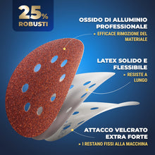 Carica l'immagine nel visualizzatore di Gallery, S&amp;R 60 Dischi Abrasivi 125mm Grana 40-240 per Levigatrice Rotorbitale