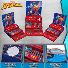 Carica l'immagine nel visualizzatore di Gallery, Marvel Valigetta Colori per Bambini Spiderman con Pennarelli e Matite Colorate (Multicolore Spiderman)
