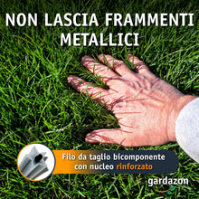 Carica l'immagine nel visualizzatore di Gallery, Filo decespugliatore professionale rinforzato 3mm – 50m (profilo a stella) – Attenzione: estremamente tagliente – Filo T