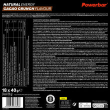 Carica l'immagine nel visualizzatore di Gallery, Powerbar Natural Energy Cereal Bar + Magnesium (18x40g) Cacao Crunch - Barre - Barrette energetiche