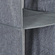 Carica l'immagine nel visualizzatore di Gallery, Relaxdays Organizer Armadio da Appendere Salvaspazio, 6 Ripiani, 92 x 15,5 x 30 cm, Porta Vestiti Interno, Grigio