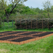 Carica l'immagine nel visualizzatore di Gallery, Relaxdays Recinto per Prato, Bordo per Aiuole, Sponda per Giardino HLP: 20x120x2 cm, Bordatura in Legno, Marrone