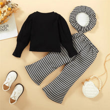 Carica l'immagine nel visualizzatore di Gallery, 1-6 anni Set di vestiti per bambina Set stile coreano per bambini Top a maniche lunghe con stampa cuore d'amore + pantal