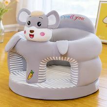 Carica l'immagine nel visualizzatore di Gallery, Simpatico copridivano in peluche per neonati, seduta di supporto per bambini piccoli, nido per imparare a sedersi e mang