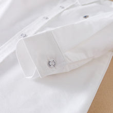 Carica l'immagine nel visualizzatore di Gallery, Abbigliamento per ragazzi Camicie uniformi scolastiche Primavera Autunno Manica lunga Colletto rovesciato Camicia per ba