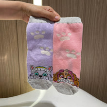Carica l'immagine nel visualizzatore di Gallery, 3 paia/set di calzini originali Paw Patrol per bambini, calzini carini con cartoni animati, calzini a tubo medio alla mo