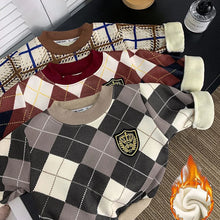 Carica l'immagine nel visualizzatore di Gallery, Pullover in maglia in pile per bambini autunno inverno Maglioni casual caldi per bambini Neonati maschi Camicia con fond