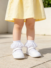 Carica l'immagine nel visualizzatore di Gallery, 10 Paia di Calzini alla Caviglia per Bambine con Volant in Pizzo, Traspiranti, in Rete, Calzini Corti con Volant, Stile 