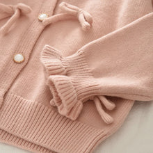 Carica l'immagine nel visualizzatore di Gallery, Bear Leader Autunno Inverno Stile College Rosa Set da ragazza Maglione lavorato a maglia Cardigan + Pantaloncini 2 pezzi