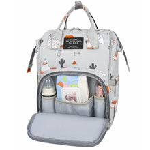 Carica l'immagine nel visualizzatore di Gallery, Borsa per pannolini per bambini Zaino Borsa per mamma incinta Borsa per pannolini per bambini di grande capacità Zaino d