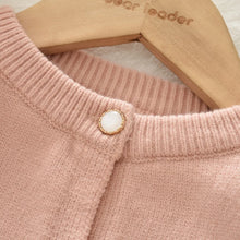 Carica l'immagine nel visualizzatore di Gallery, Bear Leader Autunno Inverno Stile College Rosa Set da ragazza Maglione lavorato a maglia Cardigan + Pantaloncini 2 pezzi