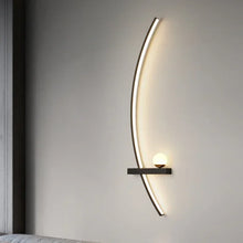 Carica l'immagine nel visualizzatore di Gallery, Lampada da parete moderna a LED Strisce Sconce da parete per camera da letto Comodino Soggiorno Studio Scale Decorazioni