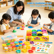 Carica l'immagine nel visualizzatore di Gallery, Set di Plastilina per Bambini in 12 Colori, Grande Capacità, Argilla Colorata per Educazione Precoce, Giocattoli Creativ