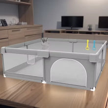 Carica l'immagine nel visualizzatore di Gallery, Box per bambini Box da gioco per bambini grigio chiaro Grande parco giochi per bambini per interni con angolo protettivo