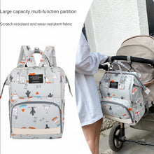 Carica l'immagine nel visualizzatore di Gallery, Borsa per pannolini per bambini Zaino Borsa per mamma incinta Borsa per pannolini per bambini di grande capacità Zaino d