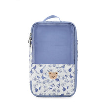 Carica l'immagine nel visualizzatore di Gallery, Borsa Organizer per Pannolini con Tasche a Rete a Forma di Orso, Riutilizzabile e Portatile per Viaggi, Contenitore Appe