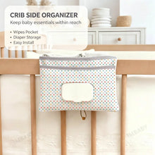 Carica l'immagine nel visualizzatore di Gallery, Borsa Organizer Portatile per Pannolini Multistrato con Tasca per Salviette, Leggera Borsa da Viaggio per Accessori Esse