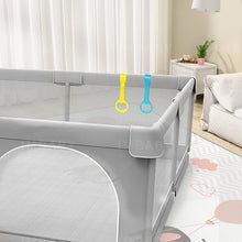 Carica l'immagine nel visualizzatore di Gallery, Box per bambini Box da gioco per bambini grigio chiaro Grande parco giochi per bambini per interni con angolo protettivo