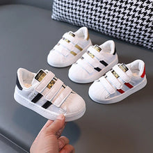 Carica l'immagine nel visualizzatore di Gallery, Scarpe da ginnastica per bambini, design alla moda, bianche, antiscivolo, scarpe casual, scarpe da ginnastica traspirant