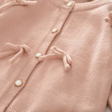 Carica l'immagine nel visualizzatore di Gallery, Bear Leader Autunno Inverno Stile College Rosa Set da ragazza Maglione lavorato a maglia Cardigan + Pantaloncini 2 pezzi