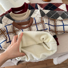 Carica l'immagine nel visualizzatore di Gallery, Pullover in maglia in pile per bambini autunno inverno Maglioni casual caldi per bambini Neonati maschi Camicia con fond