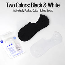 Carica l'immagine nel visualizzatore di Gallery, Calzini Invisibili in Cotone per Bambini, Senza Cuciture, Non Fluorescenti, Antiscivolo con Grip in Silicone, Ipoallerge