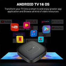 Carica l'immagine nel visualizzatore di Gallery, Android16 Smart Home Theater TV Box AllwinnerH313 Assistente Google Netflix Streaming Lettore multimediale Bluetooth 2G1