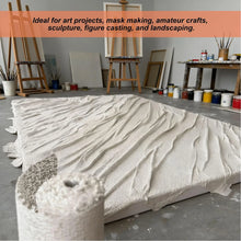 Carica l'immagine nel visualizzatore di Gallery, 12 rotoli di bende in gesso da 5 x 270 cm per lavori creativi, set di bende in gesso per la creazione di impronte sull’a