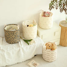 Carica l'immagine nel visualizzatore di Gallery, Borsa portaoggetti per pannolini per bambini trapuntata di grande capacità Impilatori per pannolini in cotone Giocattoli