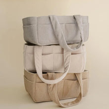 Carica l'immagine nel visualizzatore di Gallery, Borsa fasciatoio per neonati, organizer porta pannolini, contenitore per passeggino e auto, cesto portaoggetti per camer
