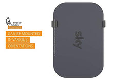 Carica l'immagine nel visualizzatore di Gallery, Staffa per montaggio a parete Sky Q Mini Box, nera, completa di fissaggi