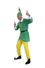 Carica l'immagine nel visualizzatore di Gallery, AudMsier Abbigliamento da Elfo di Halloween Abbigliamento Natalizio Abbigliamento da Uomo Abbigliamento da Festa per Uomo e Donna per Adulti (L)