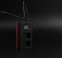Carica l'immagine nel visualizzatore di Gallery, Baxxtar PRO (2x) compatibile con la batteria DUAL LCD-caricatore + 2x BLS-5