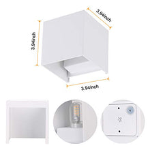 Carica l'immagine nel visualizzatore di Gallery, OOWOLF 2 Pezzi LED Lampada da Parete IP65 Impermeabile, Applique Moderna...