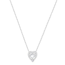 Carica l'immagine nel visualizzatore di Gallery, Swarovski Collana Sparkling Dance Heart, Cristallo Bianco, Rodiata, da Donna - Ilgrandebazar