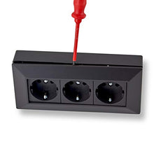 Carica l'immagine nel visualizzatore di Gallery, Presa angolare con 2 prese Schuko, 2 uscite USB per cucina, ufficio,...