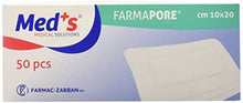 Carica l'immagine nel visualizzatore di Gallery, Med's 1206311020M Farmapore Cerotti Medicazione Adesiva 10 x 20 cm, 50 pezzi - Ilgrandebazar