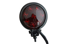 Carica l'immagine nel visualizzatore di Gallery, Moto LED Luce Stop Posteriore - Omologato - Nero Lucido con Lente Rossa per...