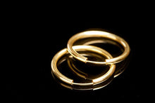 Carica l'immagine nel visualizzatore di Gallery, EDELWEISS Orecchini a Cerchio di 30 mm realizzati in oro giallo 585 750 333,... - Ilgrandebazar
