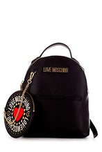 Carica l'immagine nel visualizzatore di Gallery, Love Moschino zaino con tasca esterna frontale,chiusura Taglia unica, Nero