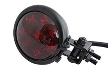 Carica l'immagine nel visualizzatore di Gallery, Moto LED Luce Stop Posteriore - Omologato - Nero Lucido con Lente Rossa per...
