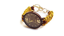 Carica l'immagine nel visualizzatore di Gallery, Orologio Elegante da Polso Donna Marrone Oro Bracciale di Nastro Regolabile... - Ilgrandebazar