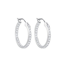 Carica l'immagine nel visualizzatore di Gallery, Swarovski Cerchi Sommerset, Cristallo Bianco, Rodiati, da Donna - Ilgrandebazar