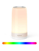 Carica l'immagine nel visualizzatore di Gallery, Lampada da Tavolo Controllo Touch 3 Livelli Luce Bianca Calda Regolabile RGB...