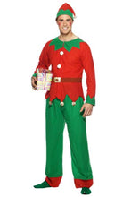 Carica l'immagine nel visualizzatore di Gallery, Smiffys Costume da Elfo, Rosso e Verde, con Top, Pantaloni e Cappello - Ilgrandebazar