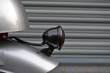 Carica l'immagine nel visualizzatore di Gallery, Moto LED Luce Stop Posteriore - Omologato - Nero Lucido con Lente Rossa per...