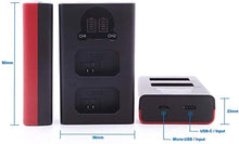 Carica l'immagine nel visualizzatore di Gallery, Baxxtar PRO (2x) compatibile con la batteria DUAL LCD-caricatore + 2x BLG10