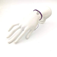 Carica l'immagine nel visualizzatore di Gallery, Braccialetto della Fortuna"Luna-Stella”, Viola, Unisex, Fatto a Mano - Ilgrandebazar